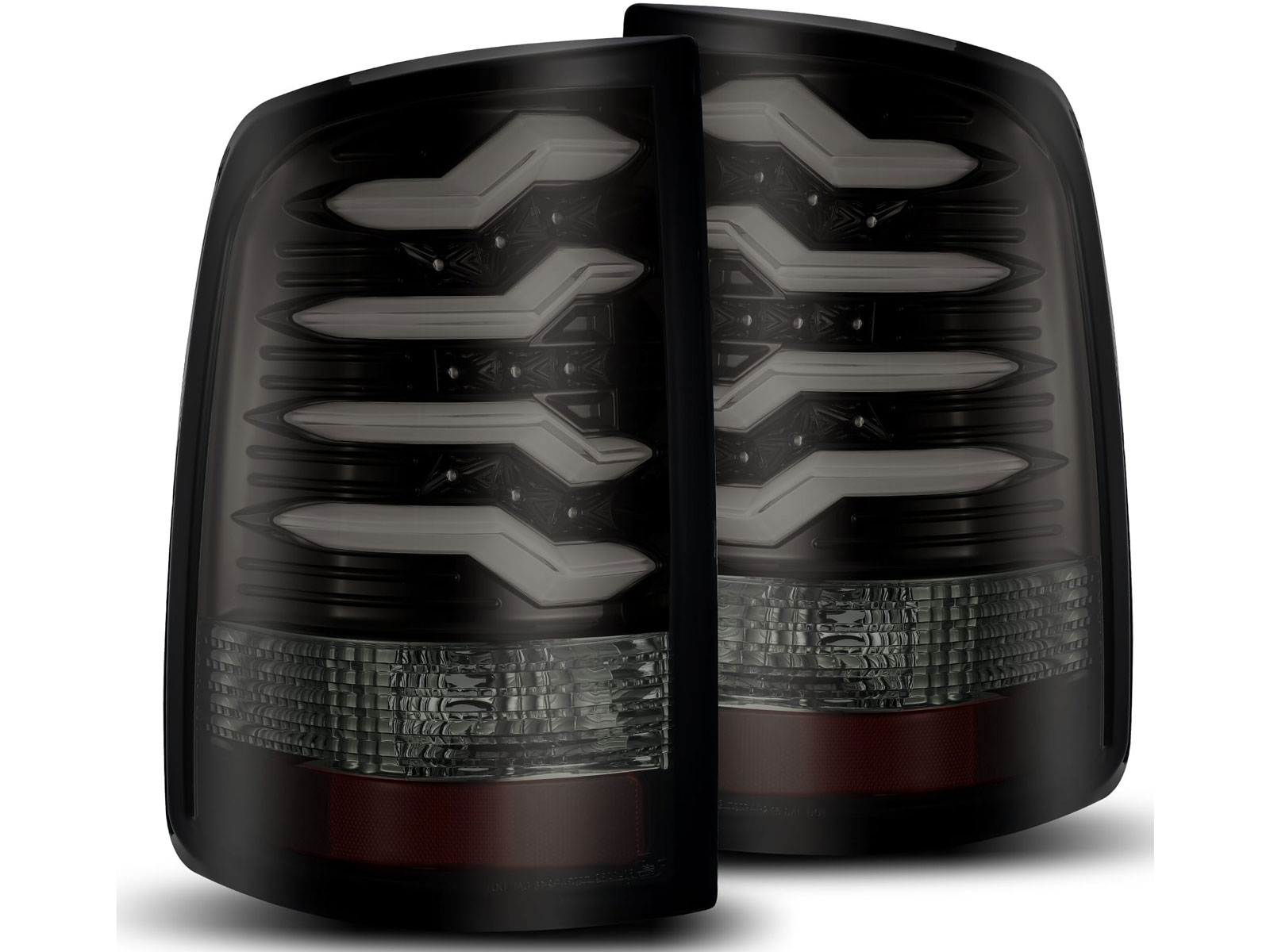 AlphaRex Smoked Black Pro Series LED Tail Lights 640010&ARX-640013