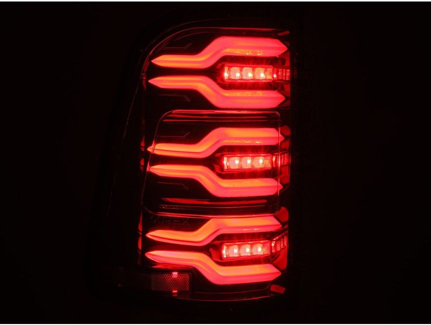 AlphaRex LUXX Series Black LED Tail Lights 640040 RealTruck