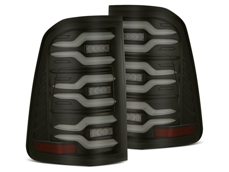 AlphaRex LUXX Series Black LED Tail Lights 640040 RealTruck