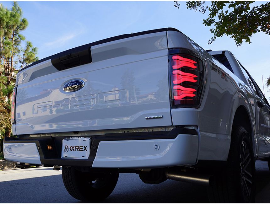 AlphaRex Luxx Series Black LED Taillights For 2005-2015 Toyota Tacoma – Smoke Lens