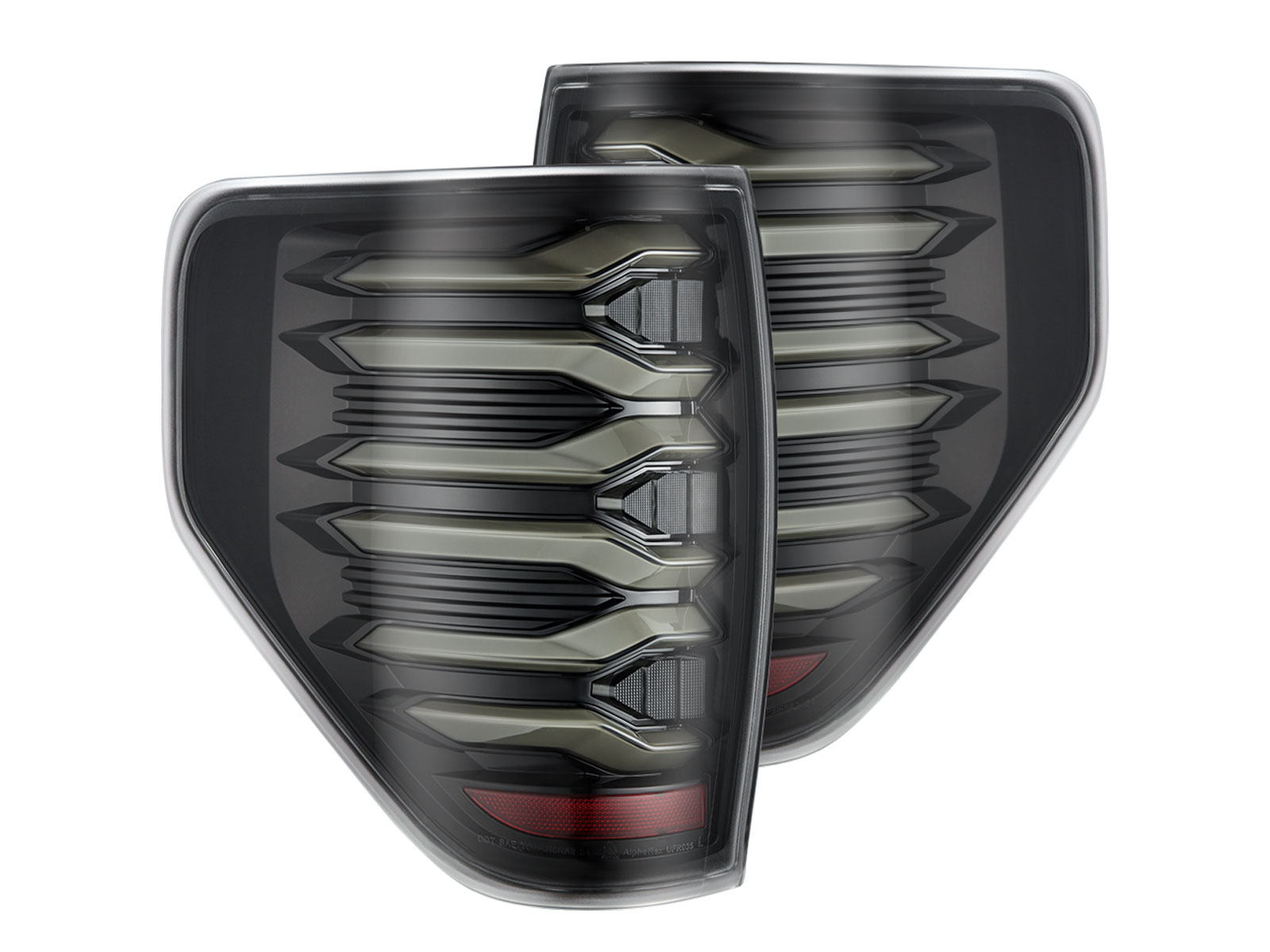 AlphaRex LUXX Series Black LED Tail Lights 653080 | RealTruck