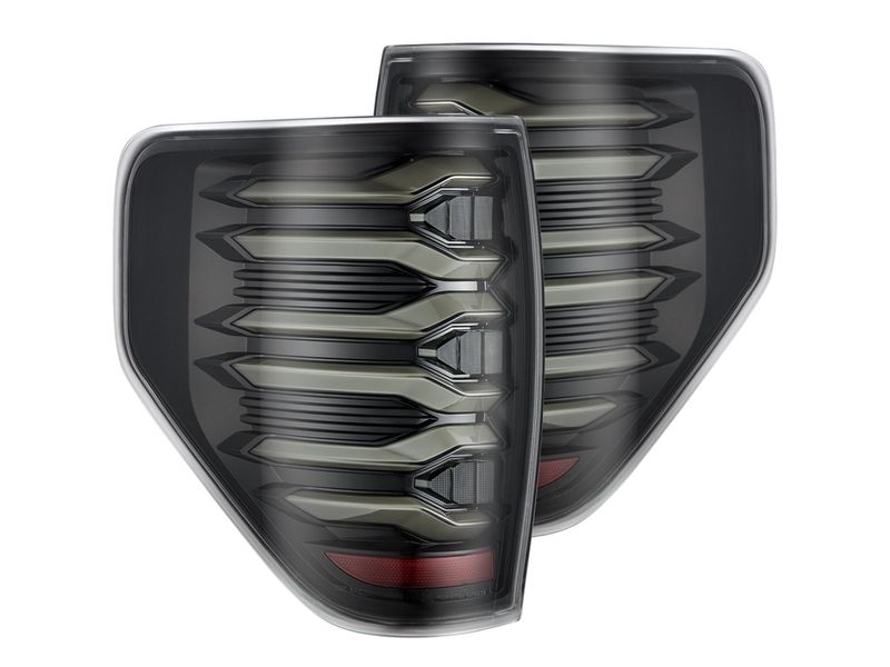 AlphaRex LUXX Series Black LED Tail Lights 653080 | RealTruck