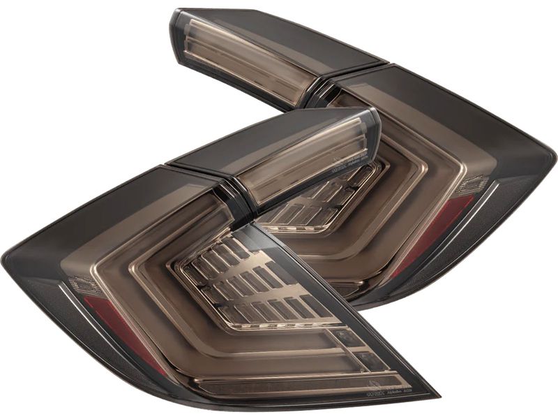 AlphaRex NOVA-Series Prismatic LED Tail Lights Black-Clear | Ford Mustang (15-23) (655020)