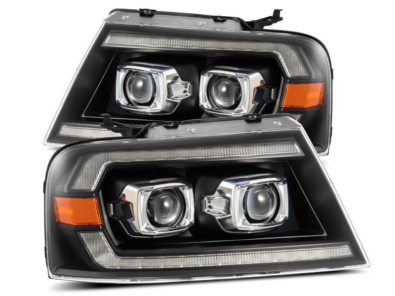 AlphaRex Pro-Series Halogen Projector Headlights Black | Ford Super Duty F150 (20-22) (880344)