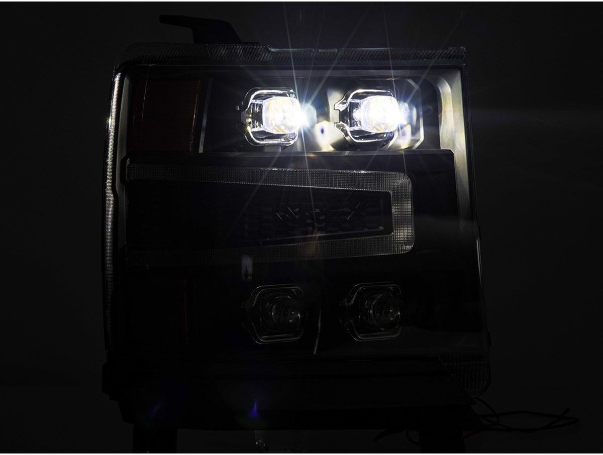 AlphaRex NOVA-Series LED Headlights Alpha-Black w/ Active Light Toyota Tacoma/4Runner (24+) (880332)