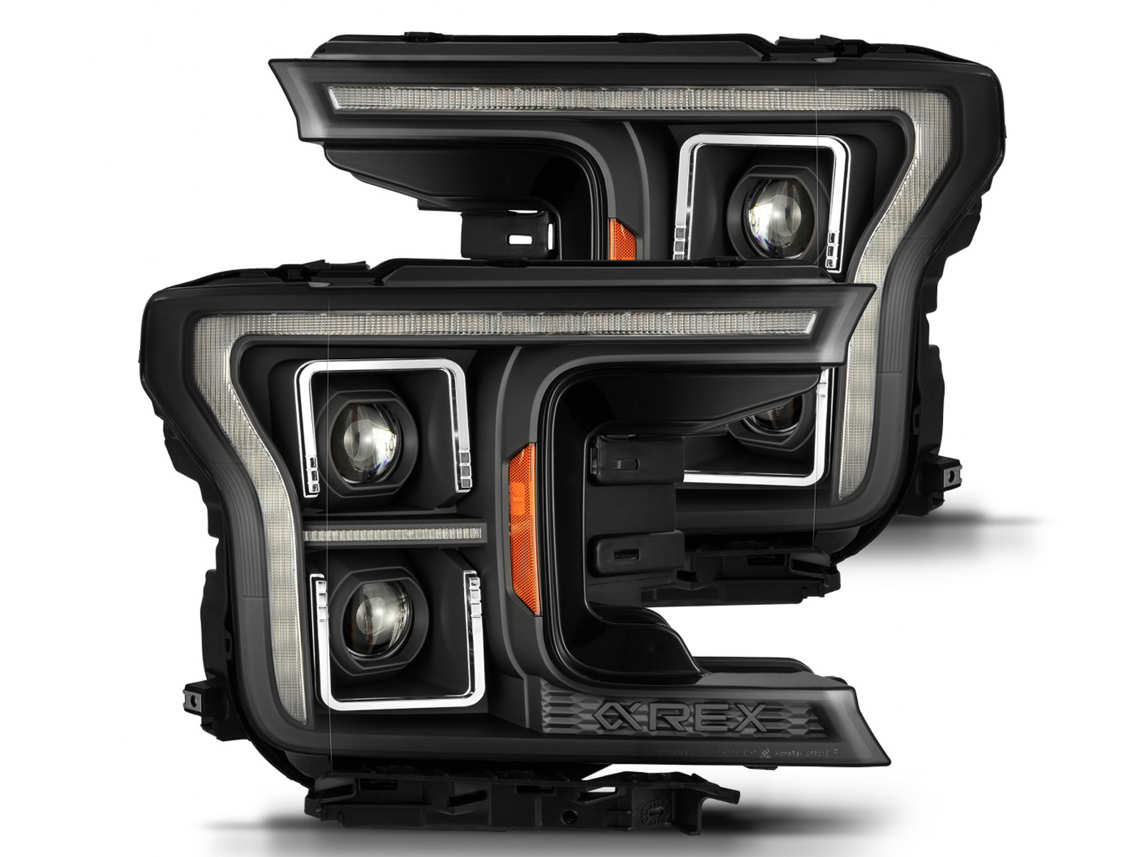 AlphaRex Black LUXX Series LED Headlights 880250 | RealTruck