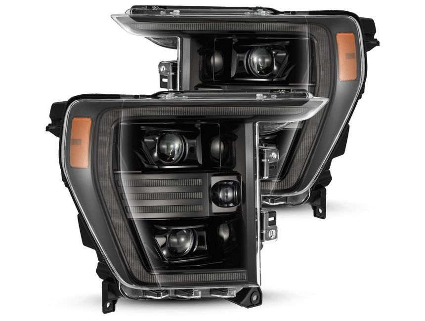AlphaRex PRO-Series Projector Headlights Black w/ Signal & DRL | Silverado 14-15 (880245)