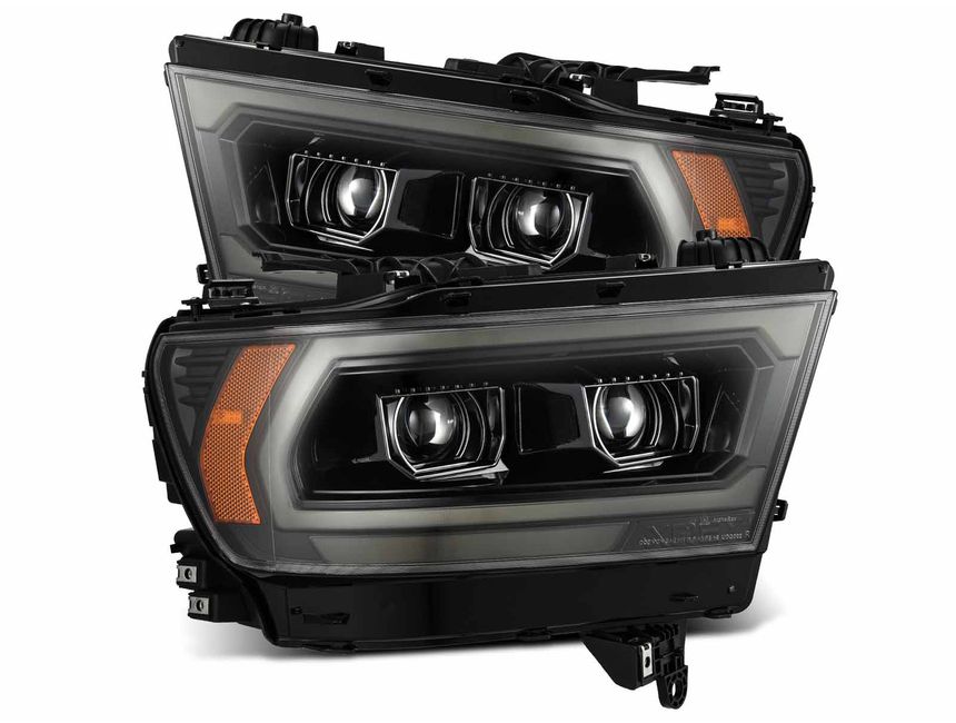 AlphaRex PRO-Series Projector Headlights Plank Style Alpha-Black | Dodge Ram 1500 (02-05) (880572)
