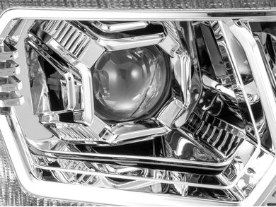 AlphaRex Chrome Pro Series Headlights 880737 | RealTruck 