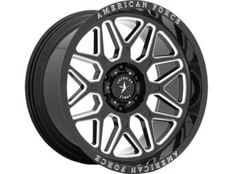 American Force Milled Gloss Black Rush Wheels