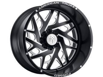 American Truxx Forged Milled Matte Black ATF-1909 Aries Wheels