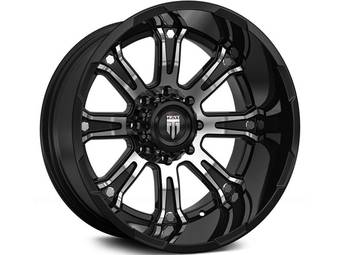 American Truxx Machined Gloss Black AT-154 Bomb Wheels