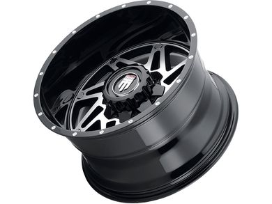 American Truxx Machined Gloss Black AT-165 Warrior Wheels | RealTruck