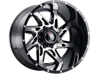 American Truxx Machined Gloss Black AT-183 Spyder Wheels