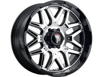 American Truxx Machined Gloss Black & Chrome Inserts AT-151 Grind Wheels