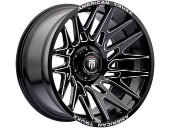 American Truxx Milled Gloss Black AT-1919 Evolution Wheel