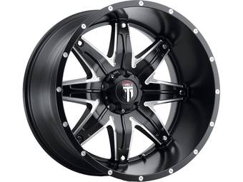 American Truxx Milled Matte Black AT-185 Lonestar Wheels