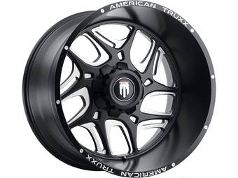 American Truxx Milled Matte Black AT-1900 Sweep Wheels