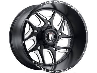 American Truxx Milled Matte Black AT-1900 Sweep Wheels