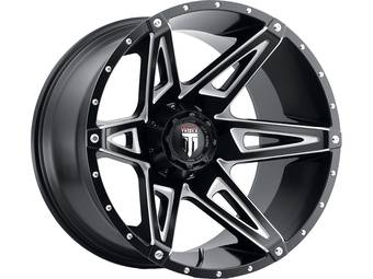 American Truxx Milled Matte Black AT-1902 Kutz Wheels