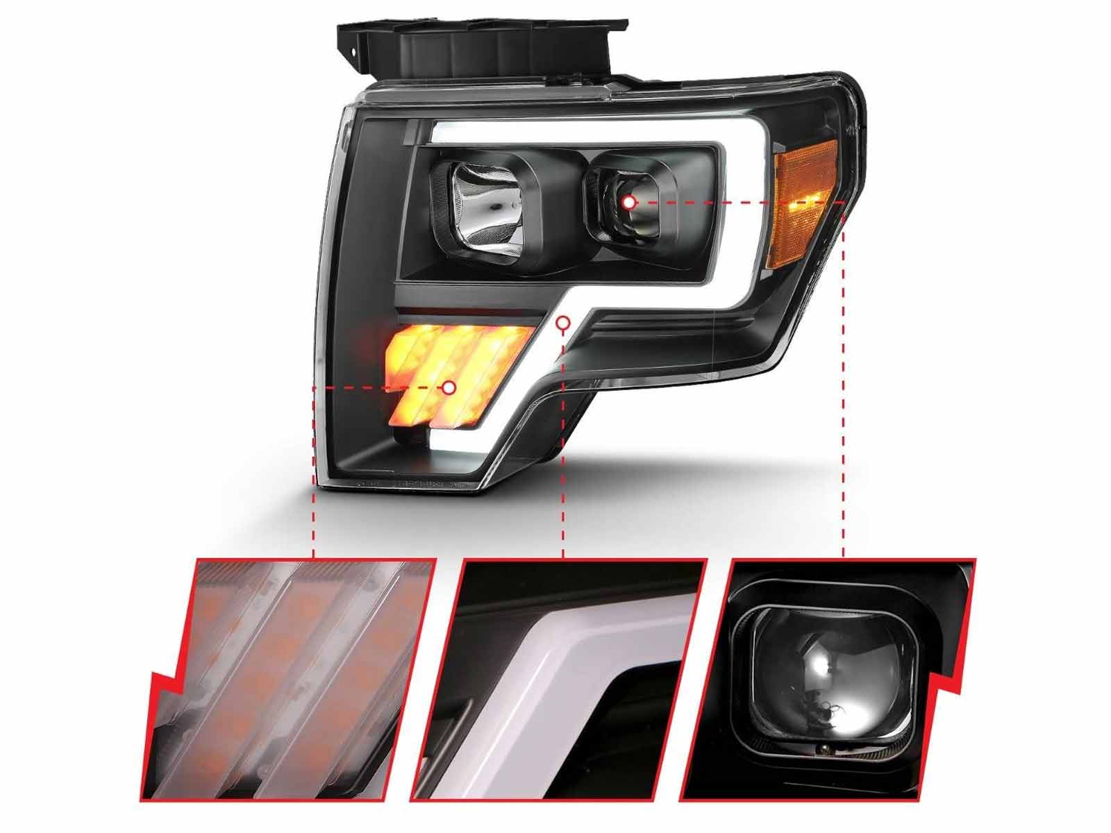 Fits 2009-2014 Ford F150, 2010-2014 F150 Raptor (ANZ-111445)