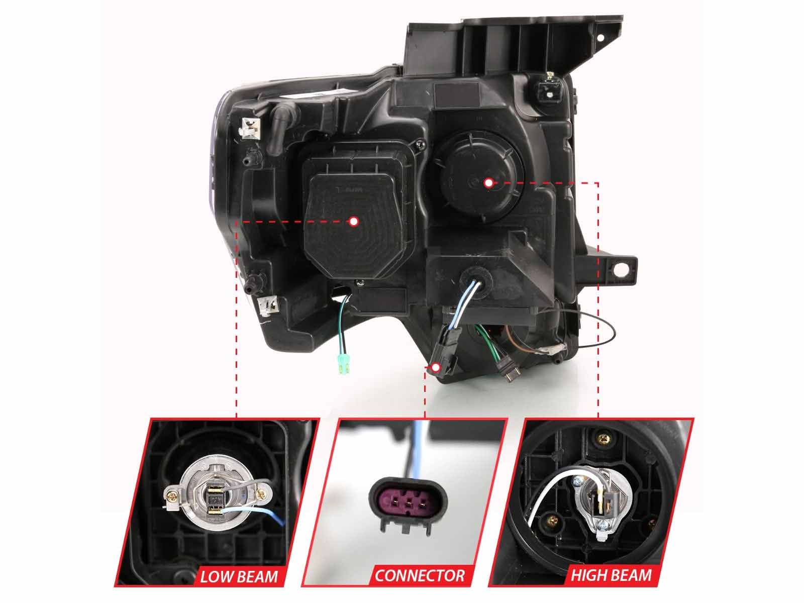 Fits 2009-2014 Ford F150, 2010-2014 F150 Raptor (ANZ-111445)