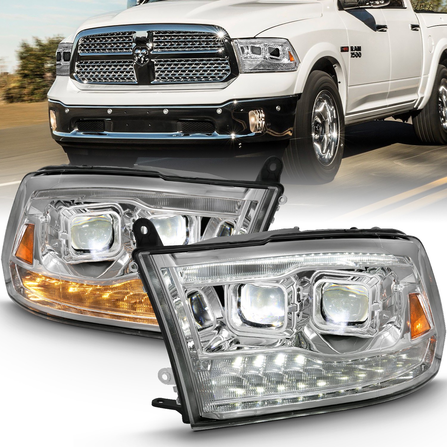 Fits 2009-2018 Ram 1500, 2010-2018 2500/3500, 2019-2023 1500 Classic (ANZ-111465)