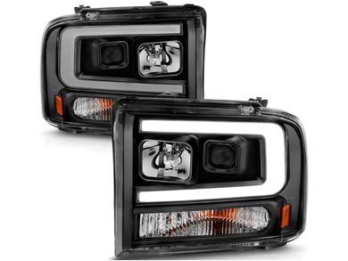 Anzo Black DRL Projector Headlights 111551 | RealTruck