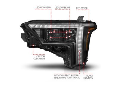 Anzo Z-Series LED Projector Headlights 111599X-L | RealTruck