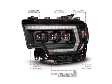 Anzo Z-Series LED Projector Headlights 111601X | RealTruck