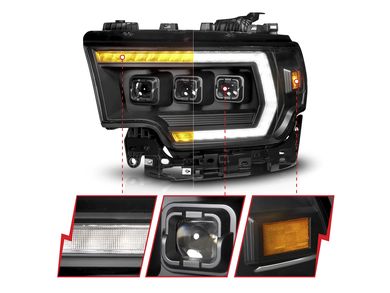 Anzo Z-Series LED Projector Headlights 111601X-L | RealTruck