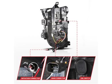 Anzo Z-Series LED Projector Headlights 111619X-R | RealTruck
