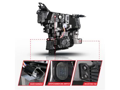 Anzo Z-Series LED Projector Headlights 111636X | RealTruck