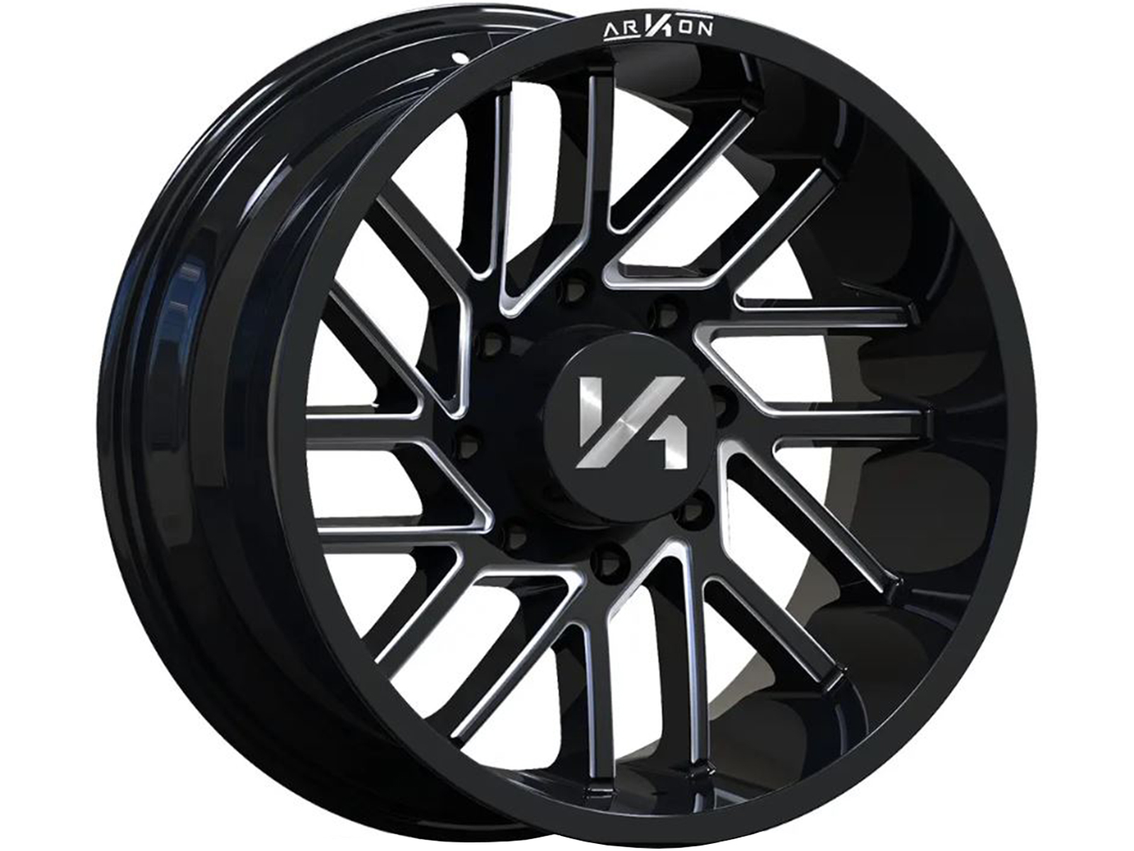 Arkon Off-Road Milled Gloss Black Mandela Wheels | RealTruck