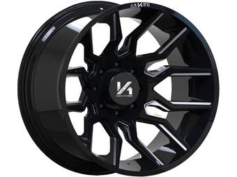 Arkon Off-Road Milled Gloss Black Roosevelt Wheel