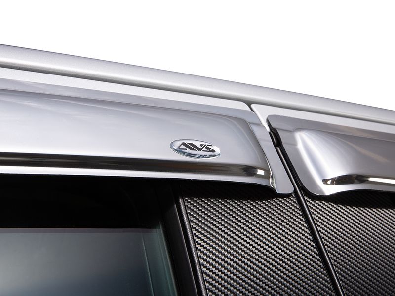 AVS Chrome Vent Visors AVS684805 RealTruck