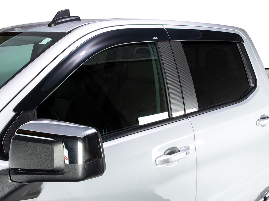 Dark Smoke WeatherTech Custom Fit Rear Side Window Deflectors for Nissan Titan King Cab 