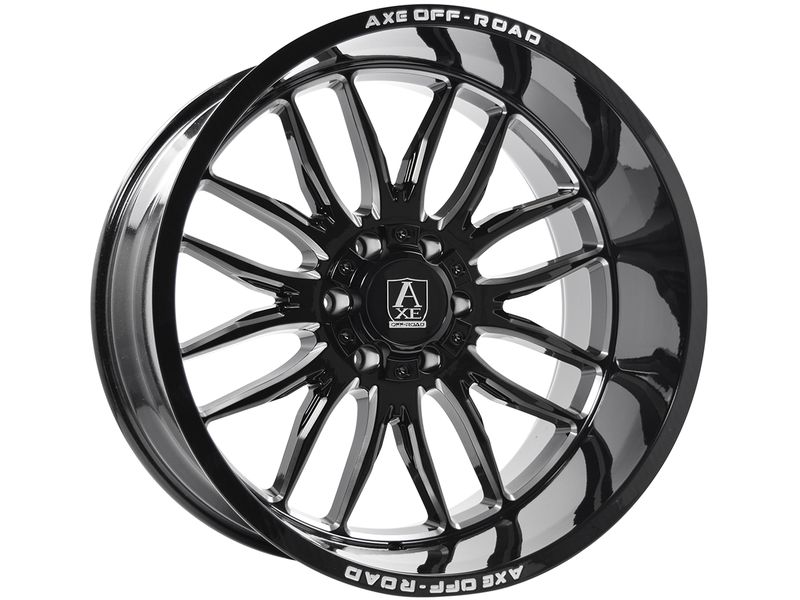 Axe Offroad Milled Gloss Black Hades Wheel 22128180-44HADBM