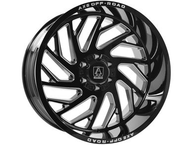 Axe Offroad Milled Gloss Black Zeus Wheels | RealTruck