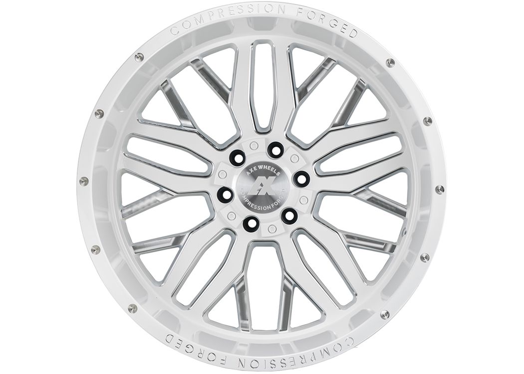 Axe Offroad Milled White AX1 Wheels | RealTruck
