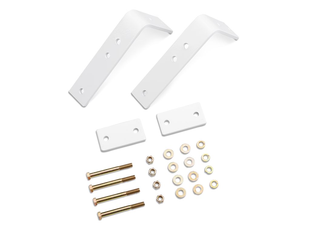 Back Rack Light Bracket RealTruck Backrack Light Bar Brackets (Pair) - White 91006W | RealTruck