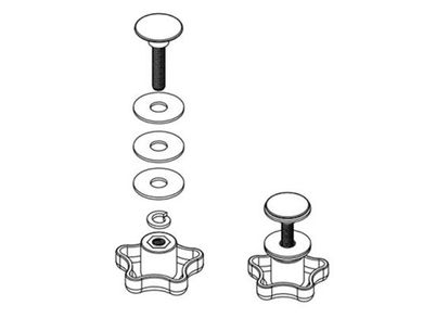 BAKFlip Replacement Elevator Bolts & Knobs PARTS-254A0001 | RealTruck