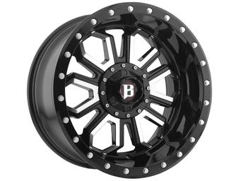 Ballistic Machined Gloss Black 967 Saber Wheel