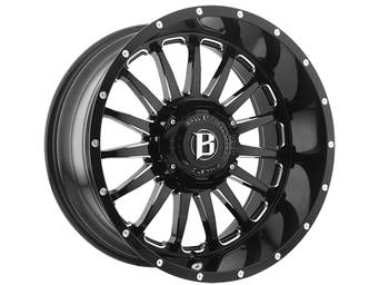 Ballistic Milled Gloss Black 964 Machete Wheel