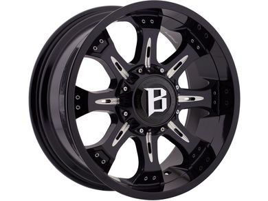 Ballistic Milled Gloss Black 973 Scorpion Wheels | RealTruck