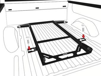 Bedslide No-Drill Factory Mount Install Kit