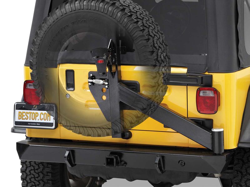 Bestop HighRock 4x4 Rear Bumper with Tire Carrier BES4493101 RealTruck