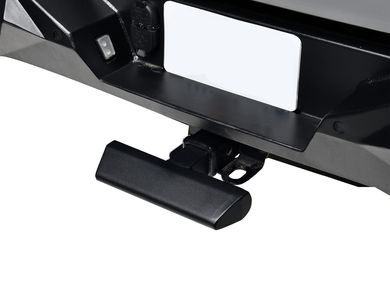 Black Hitch Step For 2" Receiver – Heavy Duty Tow Bar Bumper Guard