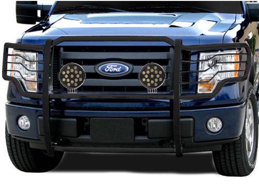 Black Horse Classic Black Grille Guard Kit 17FP30MAPLB RealTruck