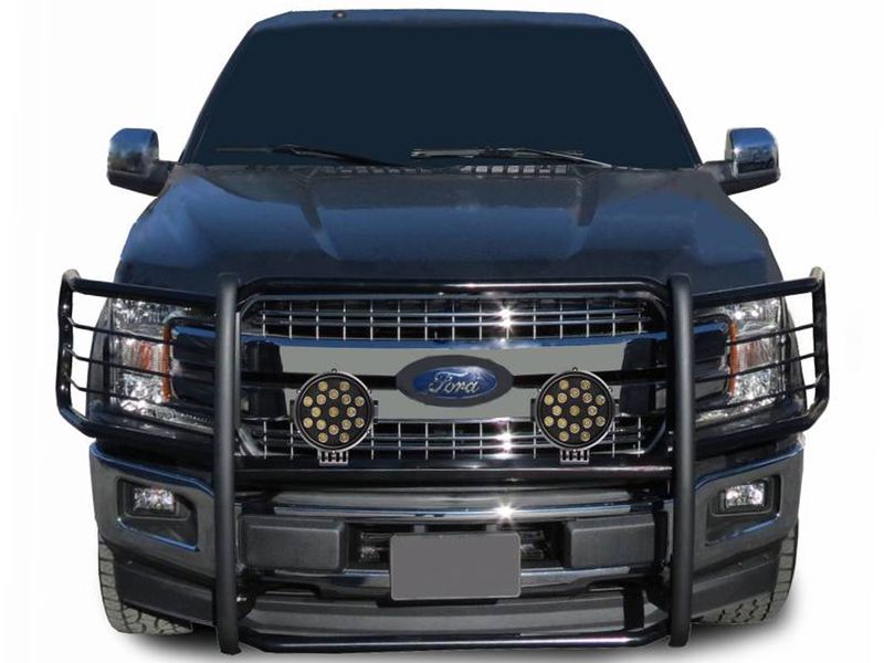 Black Horse Classic Black Grille Guard Kit 17FP32MAPLB RealTruck